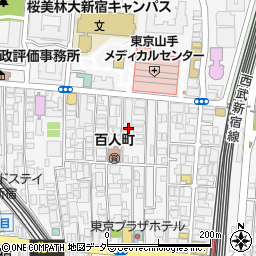 東京都新宿区百人町2丁目16-8周辺の地図