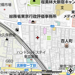 東京都新宿区百人町2丁目24-23周辺の地図