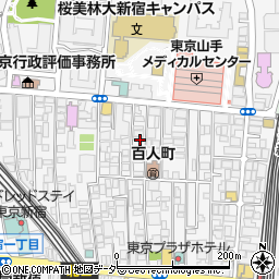 東京都新宿区百人町2丁目19周辺の地図