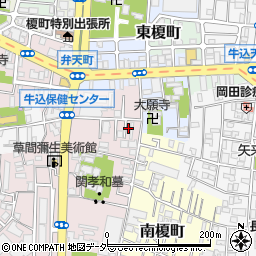 東京都新宿区弁天町60周辺の地図