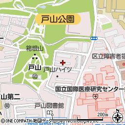 都営戸山ハイツアパート５号棟周辺の地図