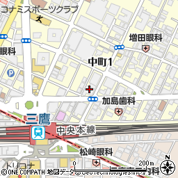 株式会社藤和ハウス　三鷹店周辺の地図