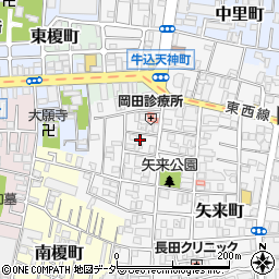 東京都新宿区矢来町29周辺の地図