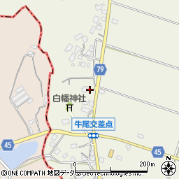 千葉県香取郡多古町牛尾232周辺の地図
