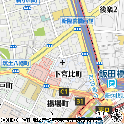 東京都新宿区下宮比町2-17周辺の地図
