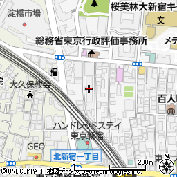 東京都新宿区百人町2丁目25-8周辺の地図