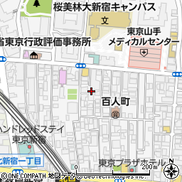 東京都新宿区百人町2丁目22周辺の地図