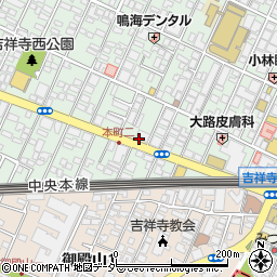 黒毛和牛焼肉KAYA 吉祥寺周辺の地図