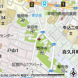 東京都新宿区喜久井町43周辺の地図