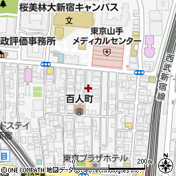 東京都新宿区百人町2丁目16-9周辺の地図