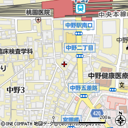 株式会社松栄楽器店　ヤマハミュージックセンター　中野周辺の地図