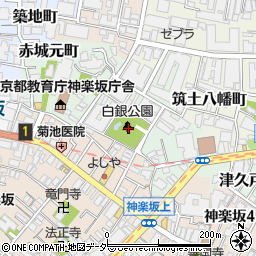 東京都新宿区白銀町3周辺の地図