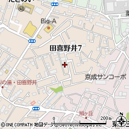 千葉県船橋市田喜野井7丁目10周辺の地図