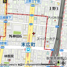 マクドナルド神田末広町店周辺の地図