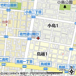 中銀上野小島マンシオン周辺の地図
