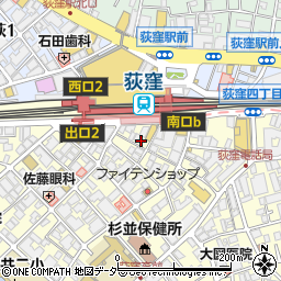 神鶏 荻窪店周辺の地図