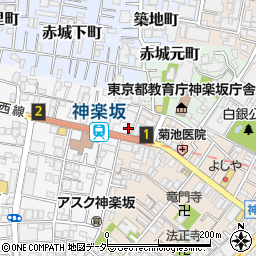 東京都新宿区矢来町112周辺の地図
