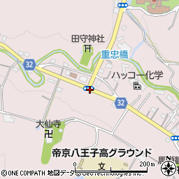 上川霊園入口周辺の地図