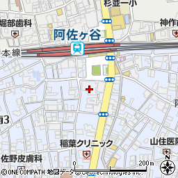 東京都杉並区阿佐谷南3丁目35-8周辺の地図