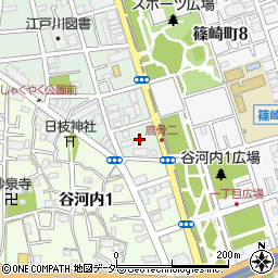 東京都江戸川区鹿骨2丁目34周辺の地図
