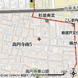 クレール高円寺周辺の地図