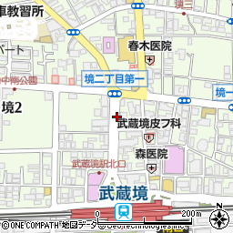 武蔵境市政センター周辺の地図