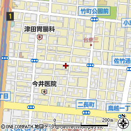 東京都台東区台東周辺の地図