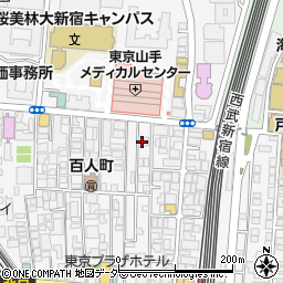 東京都新宿区百人町2丁目12-8周辺の地図