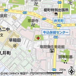 東京都新宿区早稲田南町10周辺の地図