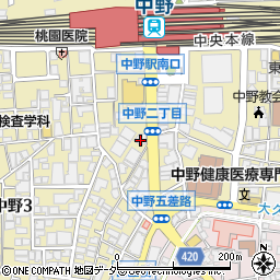 TCB東京中央美容外科　中野院周辺の地図