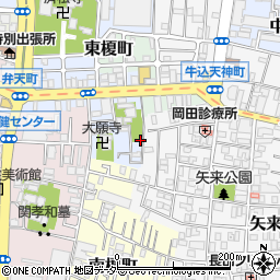 東京都新宿区榎町58周辺の地図