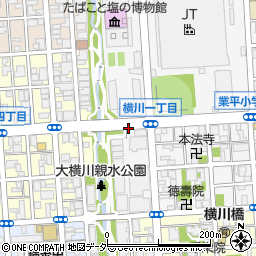 横川１丁目パーキングメーター４周辺の地図