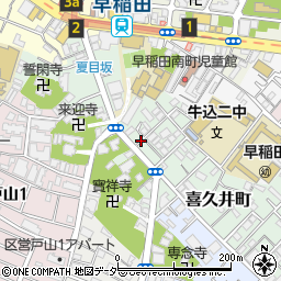 東京都新宿区喜久井町19周辺の地図