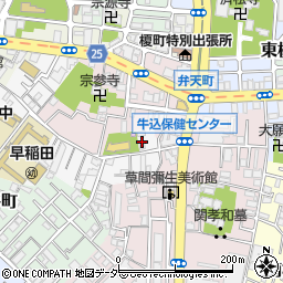 東京都新宿区早稲田南町4周辺の地図