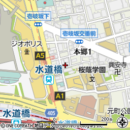 水道橋麺通団周辺の地図