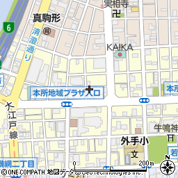 朝日新聞　サービスアンカー両国周辺の地図