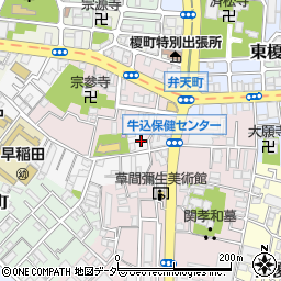 東京都新宿区早稲田南町2周辺の地図