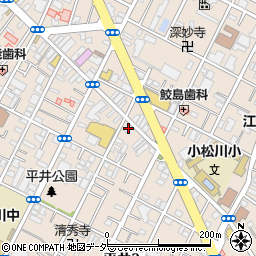東京都江戸川区平井2丁目24-13周辺の地図