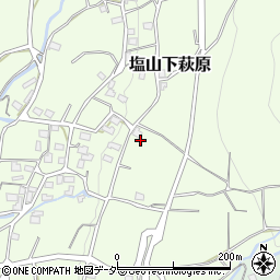 山梨県甲州市塩山下萩原1934周辺の地図