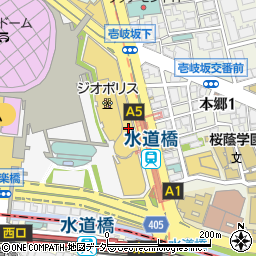 丸亀製麺 東京ドームシティ店周辺の地図