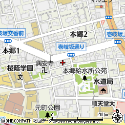 ケアオフィス こもれび文京周辺の地図