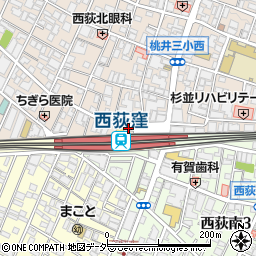 荻窪警察署西荻窪交番周辺の地図