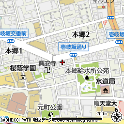 東京都文京区本郷2丁目16周辺の地図