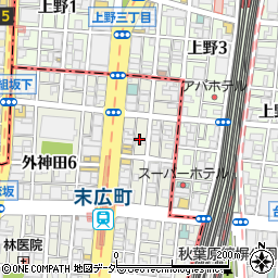 東京都千代田区外神田5丁目周辺の地図