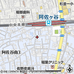 ダイニングミート食楽部 阿佐ヶ谷本店周辺の地図