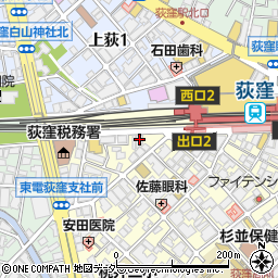 株式会社クラフト社　荻窪店周辺の地図