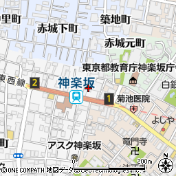 東京都新宿区矢来町113周辺の地図