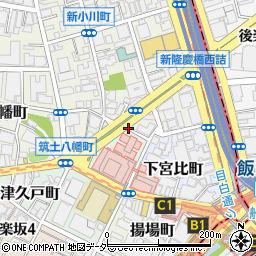 東京都新宿区新小川町2周辺の地図