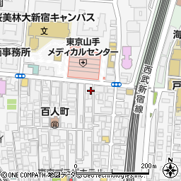 東京都新宿区百人町2丁目12-11周辺の地図
