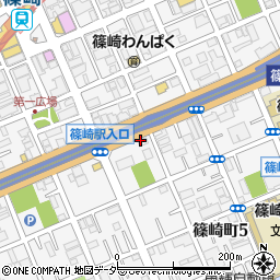 ゆで太郎 篠崎店周辺の地図